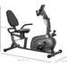 Fitness Magnetic Recumbent Bike with LCD Display - Black - Green4Life