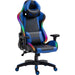 Vinsetto Reclining Gaming Chair with RGB LED Light - Black/Blue - Green4Life