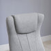 Recliner Chair and Footstool Set with Linen Fabric Upholstery - Light Grey - Green4Life