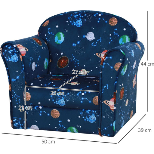 Galactic Explorer Blue Kids Armchair - Green4Life