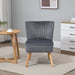 Velvet-Feel Accent Chair - Grey - Green4Life