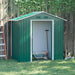 Outsunny 6.5ft x 3.5ft Metal Garden Storage Shed with Double Sliding Doors and 4 Vents - Green - Green4Life