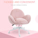Fluffy Leisure Chair with Armrests for Home Office - Pink - Green4Life