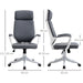 Vinsetto High Back Office Chair with Lumbar Back Support & Adjustable Height - Grey/White - Green4Life