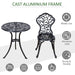 Classic Heritage - Cast Aluminum Bistro Set - Outsunny - Green4Life