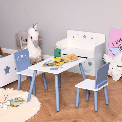 Starry Blue 3-Piece Toddler Table Set - Celestial Charm - Green4Life