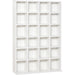 26-Section Multimedia Shelving Unit with Adjustable Shelves - White - Green4Life