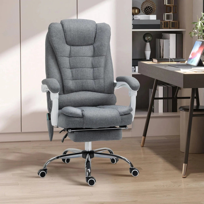 Reclining Office Chair with 6 Point Heating Massage Function