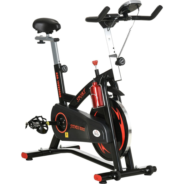 Steel Flywheel Exercise Bike - Black/Red - Green4Life