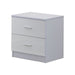 3 Piece Bedroom Furniture Set with Wardrobe, Chest Of Drawer & Bedside Table - White - Green4Life