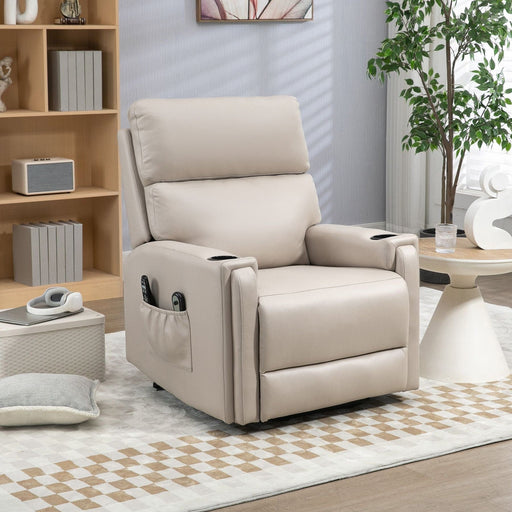 Beige Serenity Lift Chair with Massage & Heat Features - Green4Life