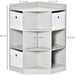 Grey Corner Storage Cabinet for Kids Playroom - Green4Life