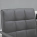 Vinsetto Mid Back PU Leather Desk Chair S with Armrests and Adjustable Height - Grey - Green4Life