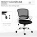 Vinsetto Office Chair Mesh Swivel Desk Chair with Lumbar Back Support Adjustable Height Armrests - Black/White - Green4Life