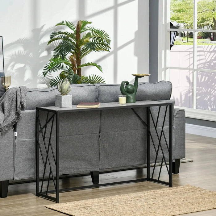 Console Table with Metal Frame - Grey/Black - Green4Life