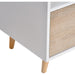 TV Stand Cabinet with Shelf & Drawers for TVs up to 42" - Beige/White - Green4Life