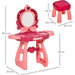 Childrens 36 Pcs Beauty Dressing Table & Stool - Pink - Green4Life