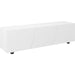 High Gloss TV Unit with Storage Shelves for TVs up to 70" - White - Green4Life