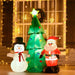 6ft Inflatable Christmas Tree with Santa & Snowman - Green4Life