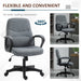 Vinsetto Office Chair with Massage Function and Lumbar High Back Ergonomic Support - Grey - Green4Life