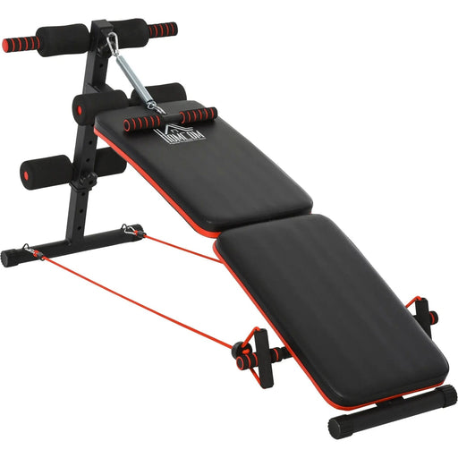 Steel Foldable Core Workout Bench - Red/Black - Green4Life