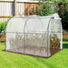 Outsunny 2W x 2.5L x 2H m Walk-in Polytunnel Greenhouse with Roll-up Door, PVC Cover & Steel Frame - Green4Life