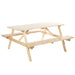 4-Seater Wooden Picnic Table - Outsunny - Green4Life