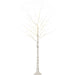 6ft Artificial White Birch Tree with 96 Warm White LED Lights - Green4Life