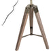 Vintage Style Tripod Table Lamp - Natural Wood and Bronze - Green4Life