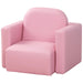 Playful Pink 2-in-1 Kids Armchair and Table Set - Green4Life