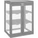 Outsunny 58L x 44W x 78H cm 3-tier Wooden Greenhouse with Storage Shelves - Dark Grey - Green4Life