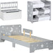 Galactic Grey 3-Piece Kids Bedroom Set with Star & Moon Pattern - Green4Life