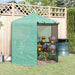 Outsunny Hexagonal Walk In Garden Greenhouse 228L x 196W x 215H cm - Green - Green4Life