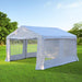 Outsunny 4x4m Portable Party Tent with Sidewalls & Double Doors - Green4Life