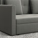 2-Seater Convertible Sofa Bed with Cushions & Hidden Storage - Light Grey - Green4Life