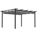 4 x 3 m Dark Grey Aluminium Pergola with Extendable Roof - Outsunny - Green4Life