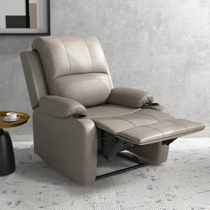 Armchair with deals built in footrest