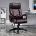 Vinsetto High Back Extra Padded Executive Office Chair with 6- Point Massage Function - Brown - Green4Life