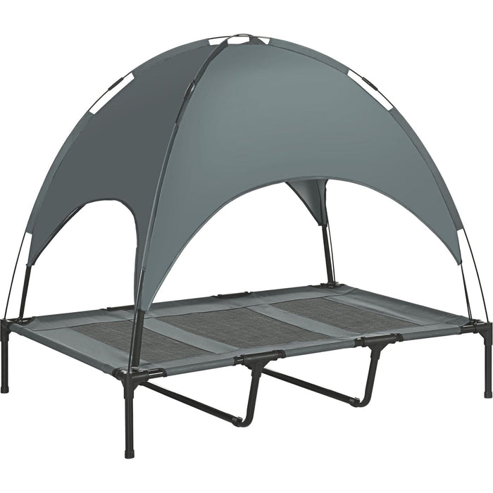 SkyShield XL Elevated Pet Cot – Shadow Grey Sanctuary - Green4Life