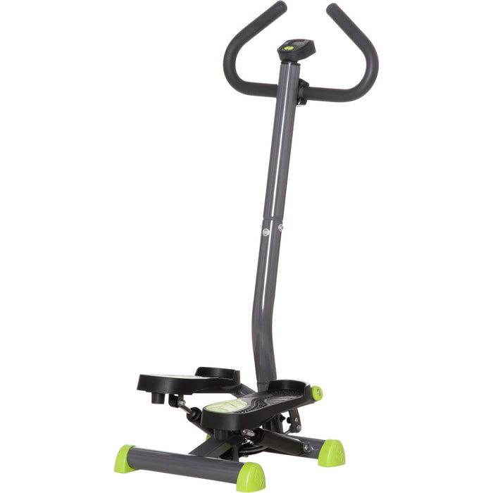 Adjustable Stepper Machine with LCD Screen & Handlebars - Grey - Green4Life