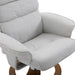 Recliner Swivel Chair & Ottoman Set - Grey - Green4Life