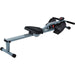 Rowing Machine with 12 Strength adjustable levels & LCD Monitor - Grey/Black - Green4Life