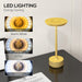 Sleek Gold-Tone Wireless LED Desk Lamp, Touch-Controlled, Rechargeable for Versatile Use - Green4Life