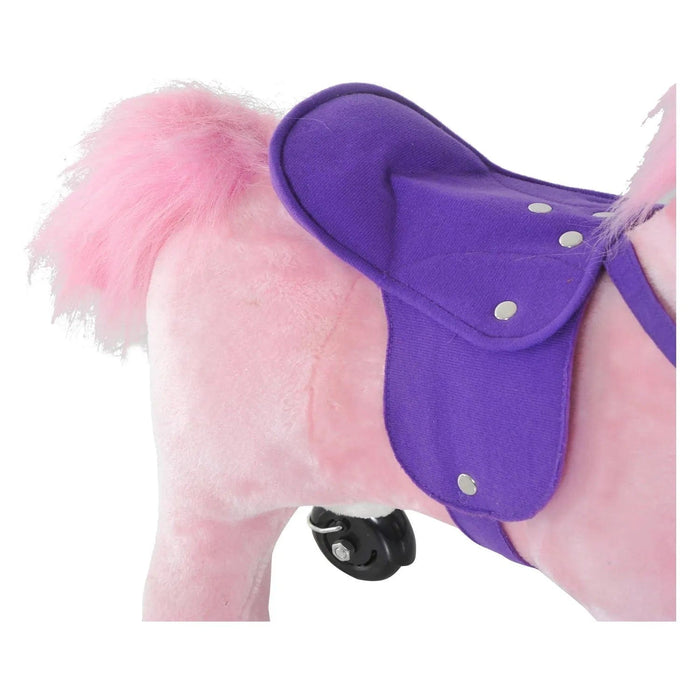 Kids Wheeled Ride on Pony with Sound - Pink - Green4Life