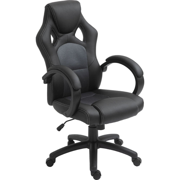 Vinsetto Faux Leather High-Back Office Chair - Black/Grey - Green4Life