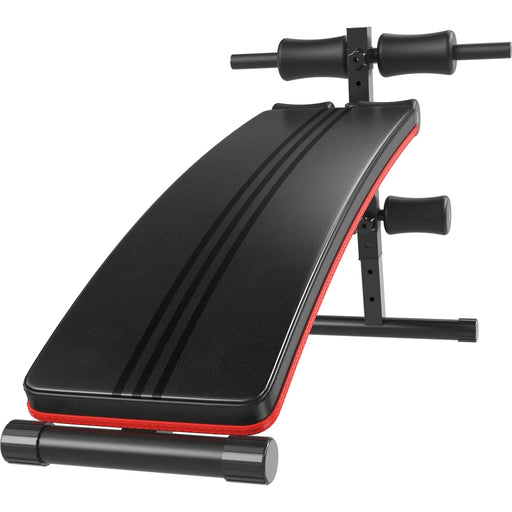 Steel Foldable Home Sit-Up Bench - Red/Black - Green4Life