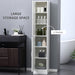 kleankin Tall Mirrored Bathroom Cabinet with Adjustable Shelves - White - Green4Life