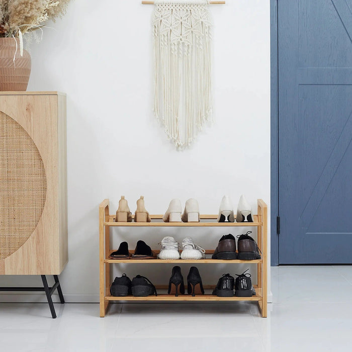 3-Tier Shoe Rack - Bamboo - Green4Life