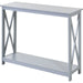 Console Table Hallway Desk with Bottom Shelf - Grey - Green4Life