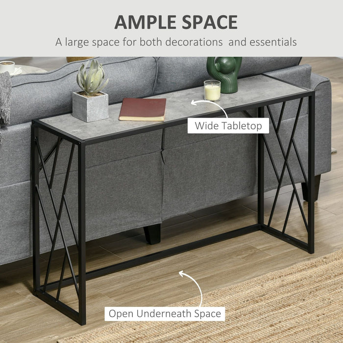 Console Table with Metal Frame - Grey/Black - Green4Life